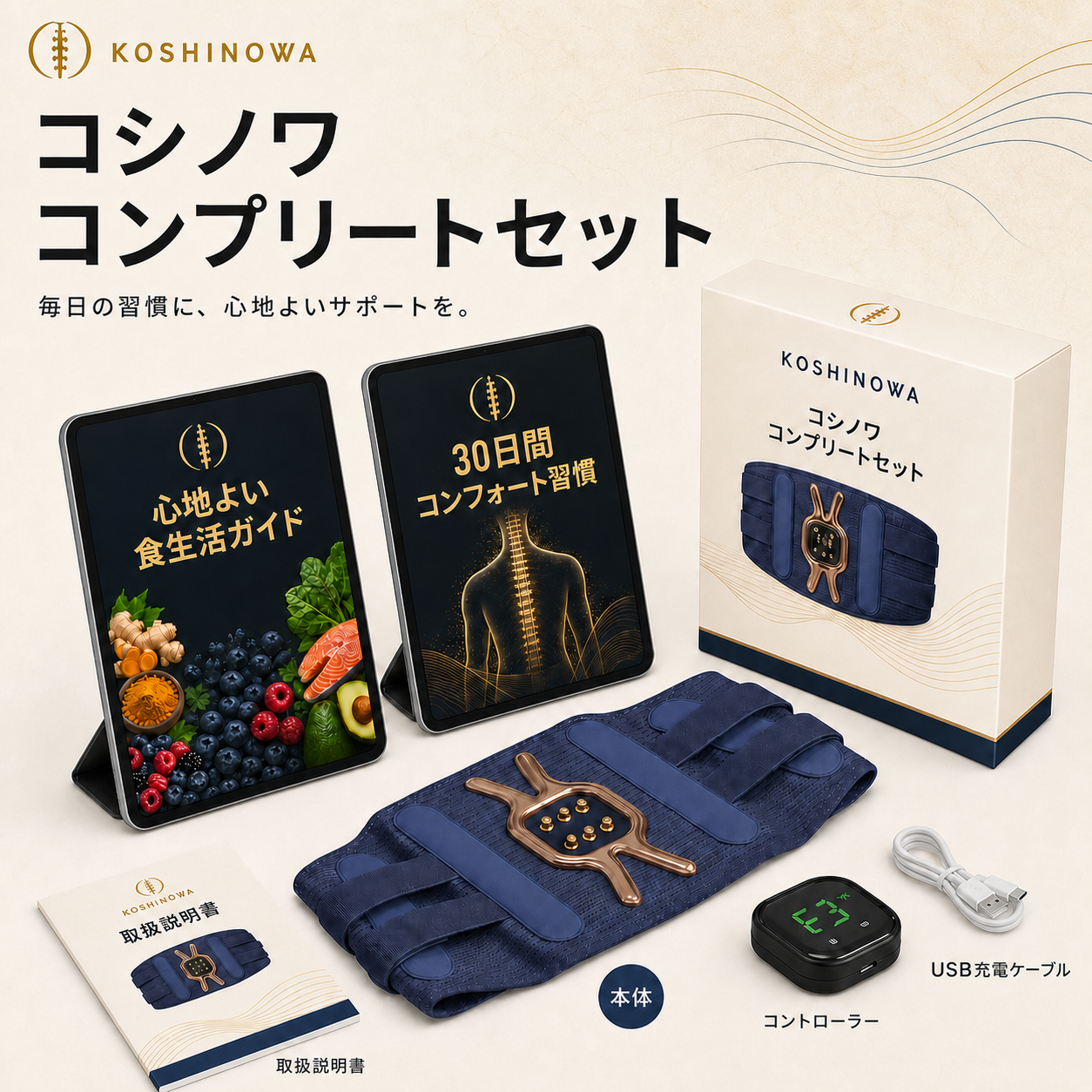 恵子が使用しているKoshinowa Proコンプリートセット